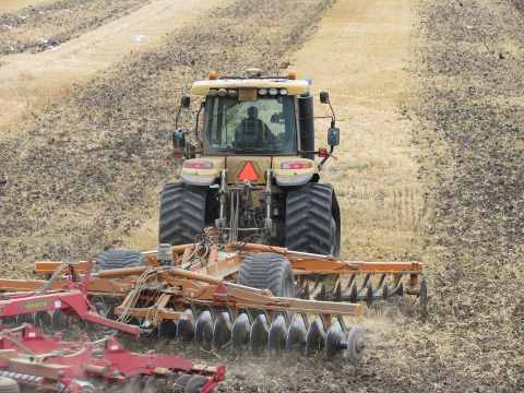 disc harrow bearings operating in dusty agricultural field conditions